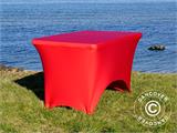 Stretch table cover 244x75x74 cm, Red