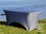 Copri-tavolo elasticizzato 150x72x74cm, Grigio