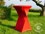 Copri-tavolo elasticizzato Ø80x110cm, Rosso