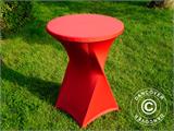 Stretch table cover Ø80x110 cm, Red