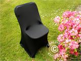 Stretch tuolinpäällinen 44x44x80cm, Musta (10 kpl)