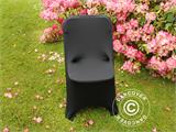 Cubierta flexible para silla 44x44x80cm, Negro (10 piezas)