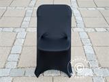 Capa de cadeira elástica 44x44x80cm, Preto (10 unid.)