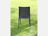 Stacking chair, Rattan Bistrot, Anthracite, 6 pcs.