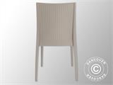 Stacking chair, Rattan Bistrot, Jute, 6 pcs. ONLY 1 SET LEFT