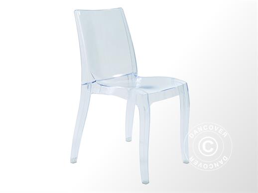 Cadeira, Cristal Light, Transparente, 16 unid
