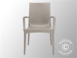 Chair with armrests, Rattan Bistrot, Jute, 6 pcs.