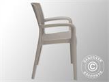 Stacking chair with armrests, Boheme, Jute, 6 pcs. ONLY 2 SET LEFT