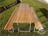 Biertisch-Set 240x60x76cm, Leichtes Holz