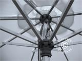 Parasol Bermuda, Ø2,5 m, blanco, incl. Base para parasol