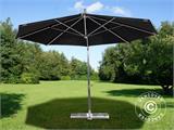 Parasol en porte a faux Bahamas, Ø4m, Noir