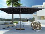 Cantilever parasol Antigua, 3x4 m, Black