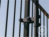 Staffa verticale per ombrellone per griglia del balcone, Nero