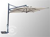 Parasol déporté Galileo Dark, 3,5x3,5m, Écru