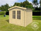 Wooden Shed Oslo 2.3x1.8x2.22 m, 28 mm, 3.91 m²,  Natural