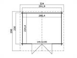 Holzschuppen Oslo 2,92x2,3x2,22m, 28mm, 6,43m², Dunkelgrau Holzschuppen Oslo 2,92x2,3x2,22m, 28mm, 6,43m², Dunkelgrau