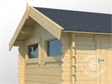 Wooden Shed Narva 3.8x2.5x2.39 m, 28 mm, 9.3 m², Natural