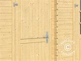 Wooden Shed Narva 3.8x2.5x2.39 m, 28 mm, 9.3 m², Natural
