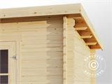 Wooden Shed, cabin Riga 4.25x2.8x2.22 m, 34 mm, 11.3m², Natural
