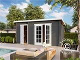 Casetta da giardino, casetta in Legno Riga 4,25x2,8x2,22m, 34mm, 11,3m², Grigio scuro