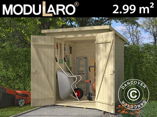 Wooden Shed Ivalo 1.7x1.76x1.99 m, 13 mm, 2.99 m², Natural  
