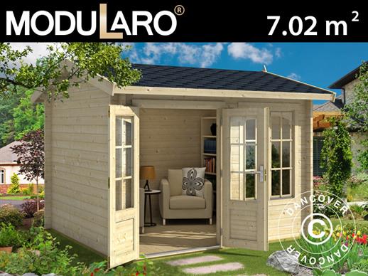 Casetta in legno Stavanger 3x2,5x2,45m, 44mm, Naturale