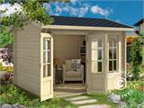 Casetta in legno Stavanger 3x2,5x2,45m, 44mm, Naturale