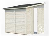 Wooden lean-to shed 1.65x2.22x2.1 m, 3.6 m², Natural