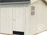 Holzschuppen mit Bodenbelag, 4,52x3,3x2,61m, 13,5m², Natur