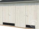 Holzschuppen mit Bodenbelag, 4,52x3,3x2,61m, 13,5m², Natur