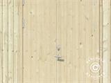 Caseta de Madera con suelo, 2,75x3,44x2,67m, 8,4m², Madera Natural