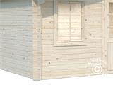 Wooden Cabin, 5.04x3.8x2.45 m, 17 m², Natural