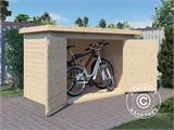 Wooden bike shed, Bertilo Wallstore Velo, 2.06x1.02x1.35 m