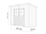 Casetta in legno, Bertilo Alster 2, 2,44x1,21x2,11m