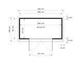 Casetta in legno, Bertilo Alster 2, 2,44x1,21x2,11m