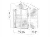 Wooden Shed, Bertilo Sylt 1, 1.8x1.2x2.25 m, 2.16 m²