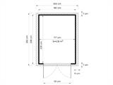 Casetta in legno, Bertilo Sylt 3, 1,8x2,38x2,25m