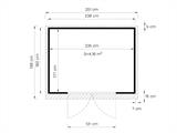 Casetta in legno, Bertilo Amrum 3, 2,38x1,8x2,1m