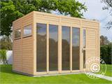 Cabane en bois, Bertilo Cubus 3O, 3,37x2,34x2,32m, Naturel