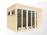 Cabane en bois, Bertilo Cubus 3O, 3,37x2,34x2,32m, Naturel