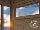 Cabane en bois, Bertilo Cubus 3O, 3,37x2,34x2,32m, Naturel