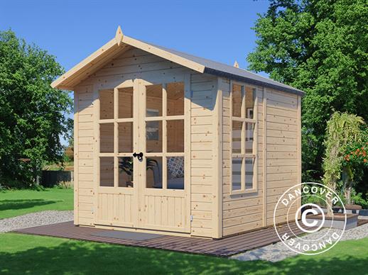 Cabane en bois, Bertilo Melrose, 2,02x2,07x2,15m, Naturel