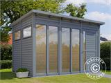 Cabane en bois, Bertilo Pentus 3O, 3,37x2,34x2,33m, Gris
