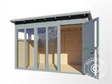 Cabane en bois, Bertilo Pentus 3O, 3,37x2,34x2,33m, Gris