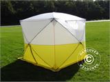 Tente de chantier, FleXshelter Basic+, 3x3x2m, Ignifuge, Jaune/Blanc Tente de chantier, FleXshelter Basic+, 3x3x2m, Ignifuge, Jaune/Blanc