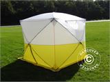 Werktent, Basic 1,8x1,8x2m, Wit/geel