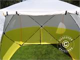 Werktent, Basic 1,8x1,8x2m, Wit/geel