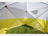 Werktent, Basic 1,8x1,8x2m, Wit/geel