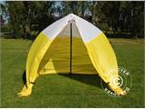 Tenda da lavoro, Basic 1,8x1,9x2m, Bianco/giallo