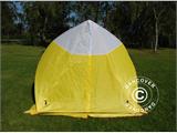 Werktent, Basic 1,8x1,9x2m, Wit/geel